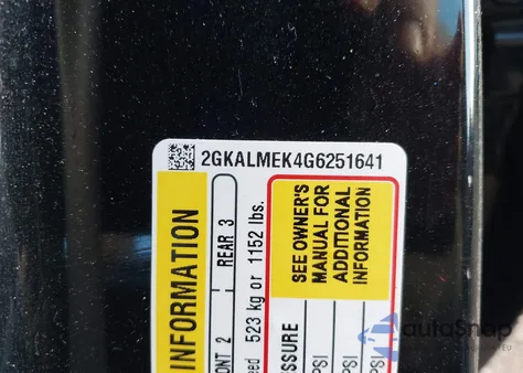 2016 GMC Terrain Sle-1 из США, поврежденный, VIN 2GKALMEK4G6251641